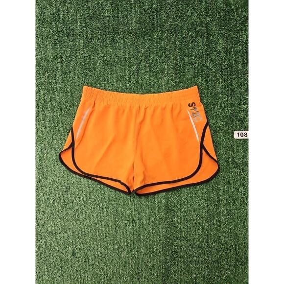 K-Swiss Pants - K. Swiss Shorts Women's Orange Lined Running Shorts Size M